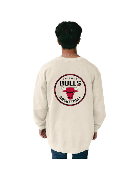 Sudadera Blue 84 Chicago Bulls Cuello Redondo Marfil