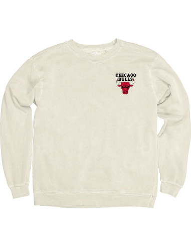 Sudadera Blue 84 Chicago Bulls Cuello Redondo Marfil