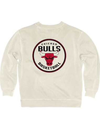 Sudadera Blue 84 Chicago Bulls Cuello Redondo Marfil
