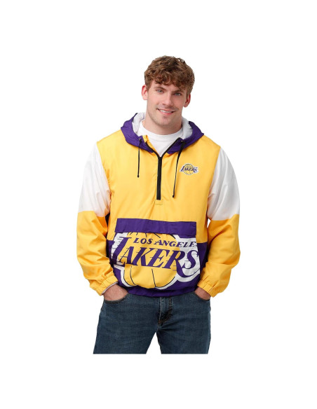 Chaqueta cortavientos FOCO NBA Hombres Mediana Lakers