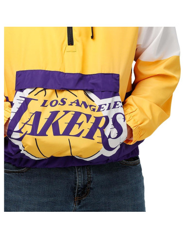 Chaqueta cortavientos FOCO NBA Hombres Mediana Lakers