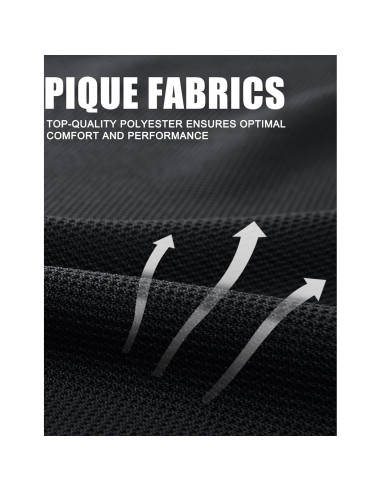 Camisa Polo Hombre Magcomsen Secado Rápido Manga Corta