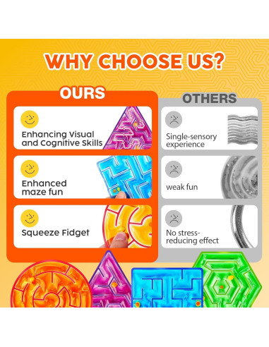 Juguetes Squishy Sensory Fidget Lesong - Paquete de 4