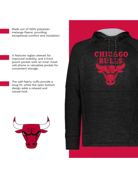 Sudadera con capucha Holloway para hombres - Forro polar cálido