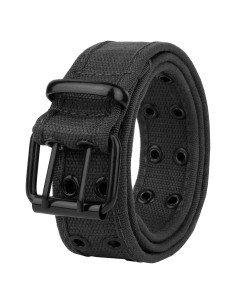 Cinturón de lona para hombres 12 colores con ojetes