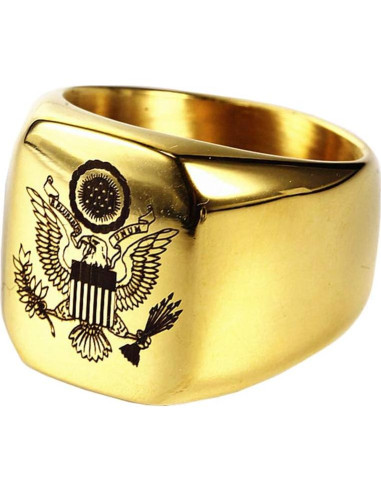 Anillo Militar Vintage JAJAFOOK Plata 9 para Hombres