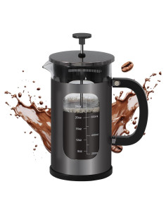 Cafetera Prensa Francesa Panana 1L Vidrio Borosilicato Acero