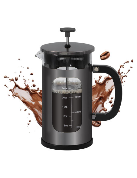 Cafetera Prensa Francesa Panana 1L Vidrio Borosilicato Acero