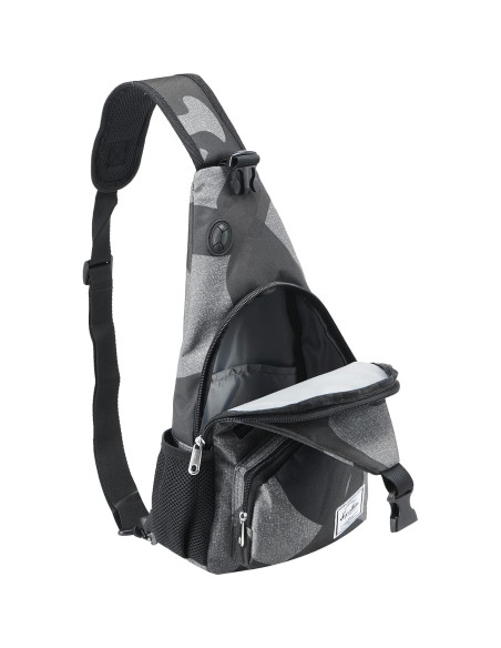 Bolsa de Bandolera D'yallee 39 cm Nylon con Carga USB