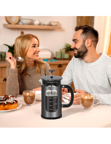 Cafetera Prensa Francesa Panana 1L Vidrio Borosilicato Acero