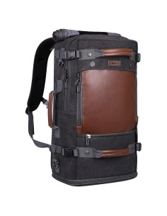 Mochila de Viaje WITZMAN A2020 Lona Negra 46.99x30.48x16.51cm