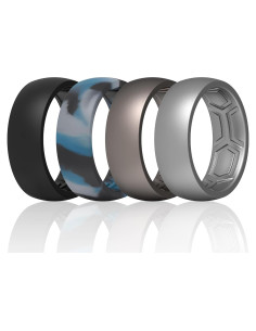 Anillos de Silicona ThunderFit para Hombres 8.7mm - Paquete Variado