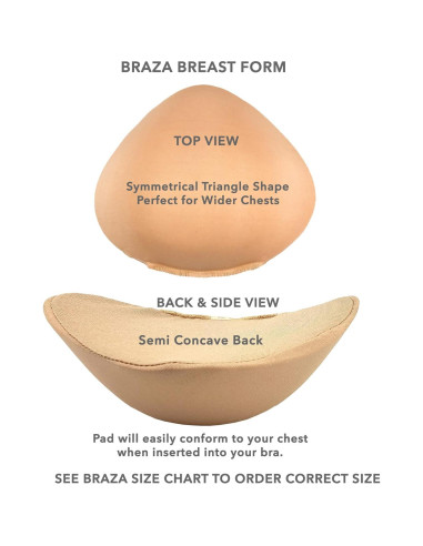 Almohadillas de Mastectomía AsWeChange 15.5x11.4 cm