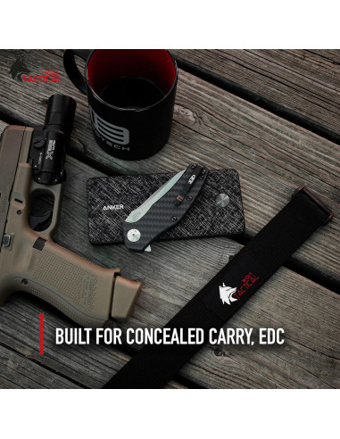 Cinturón EDC Wolf Tactical 2 Capas 3.81 cm Verde Oliva