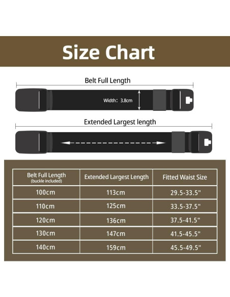 Cinturón Elástico para Hombres Táctico Ajustable Gris