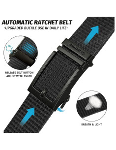 Cinturón de Ratchet FAIRWIN para Hombre - Nylon Ajustable 2