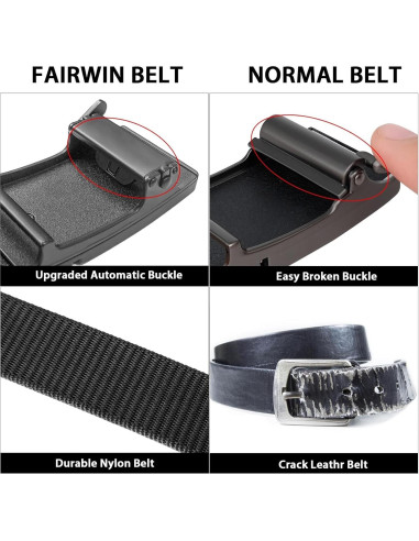 Cinturón de Ratchet FAIRWIN para Hombre - Nylon Ajustable