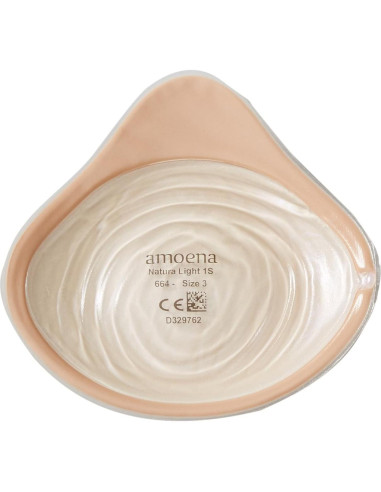 Forma de Mama Silicona Amoena Natura Light 1S Marfil