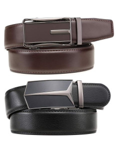 Cinturón Founders & C para hombres ajustable de cuero 2