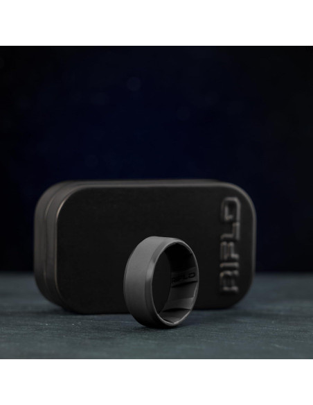 Anillo de Silicona RIFLD para Hombres - Negro 13