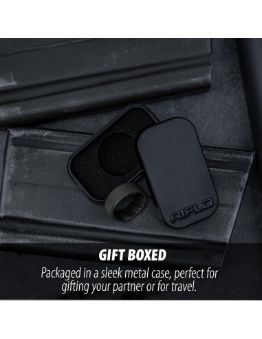 Anillo de Silicona RIFLD para Hombres - Negro 13