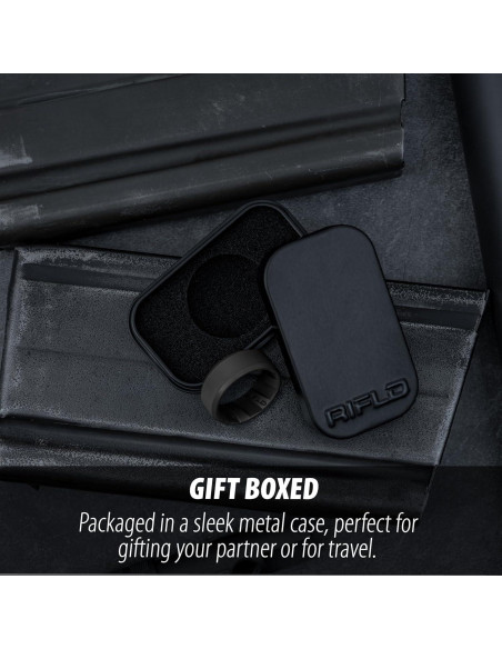 Anillo de Silicona RIFLD para Hombres - Negro 13