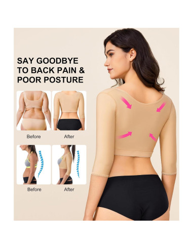 Moldeador de Brazo BRABIC Beige Manga Corta Corrector Postura