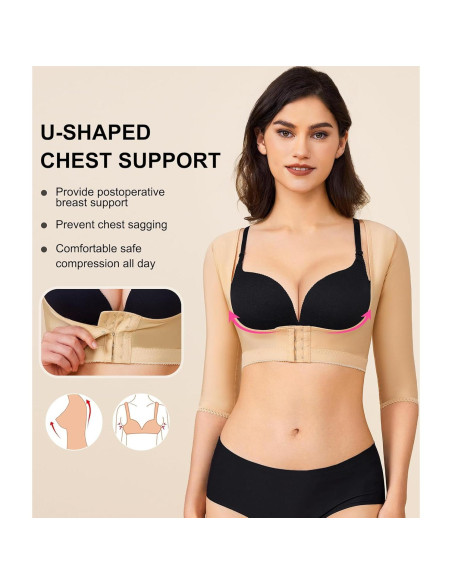 Moldeador de Brazo BRABIC Beige Manga Corta Corrector Postura