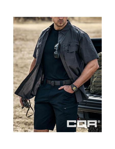 Cinturón Táctico CQR Militar Ajustable Negro EDC