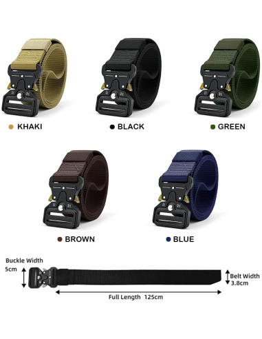 Cinturón Táctico DOOPAI Nylon Militar 2Pack Ajustable