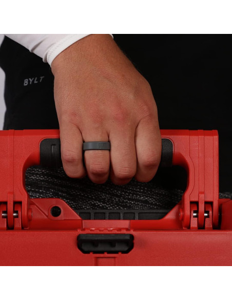 Anillo de Silicona S A para Hombres - 5 Pack Clásico Militar