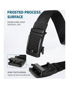 Cinturón FAIRWIN de Nylon Ajustable para Hombres 3.81 cm 2