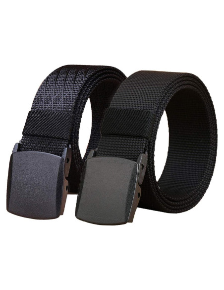Cinturón Táctico Nylon WYuZe 2 Pack 3.81 cm Ajustable