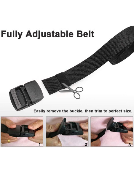Cinturón Táctico Nylon WYuZe 2 Pack 3.81 cm Ajustable