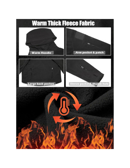 Sudadera Táctica ReFire Gear para Hombre con 7 Bolsillos