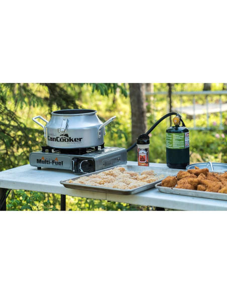 Estufa de Campamento CanCooker SMDF1401 Doble Combustible