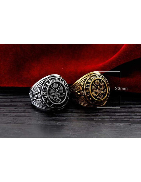 Anillo de Águila Americana PikaLF para Hombres - Tamaño 12