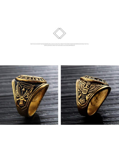 Anillo de Águila Americana PikaLF para Hombres - Tamaño 12