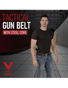 Cinturón de Cuero Genuino con Hebilla de Acero 3.81 cm 2