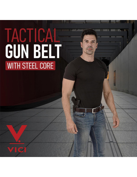 Cinturón de Cuero Genuino con Hebilla de Acero 3.81 cm