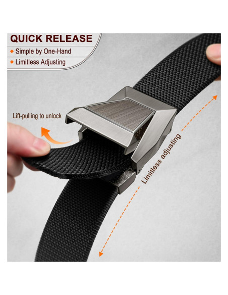 Cinturón Stretch KEMISANT para hombres - Ajustable y duradero