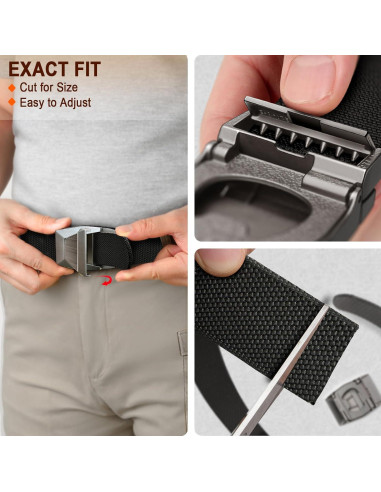 Cinturón Stretch KEMISANT para hombres - Ajustable y duradero