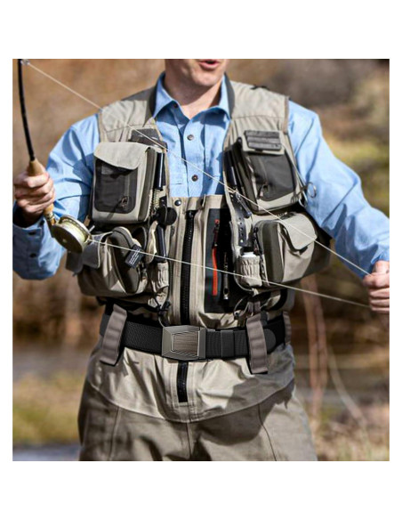 Cinturón Stretch KEMISANT para hombres - Ajustable y duradero