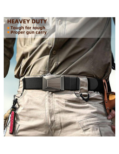 Cinturón Stretch KEMISANT para hombres - Ajustable y duradero