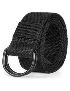 Cinturón de Lona Maikun Ajustable con Hebilla D Negra 3,81 cm