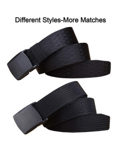 Cinturón de Nylon WYuZe Táctico Militar 3.81 cm Ajustable 2