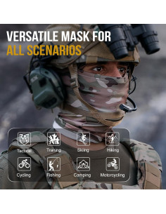 Balaclava OneTigris Unisex Táctica para Ciclismo y Senderismo 2