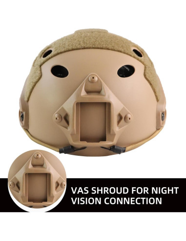 Casco Táctico Booiu Casco Airsoft Mediano Color MUD