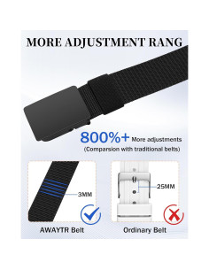 Cinturón de Nylon AWAYTR para Niños - Ajustable y Cómodo 2