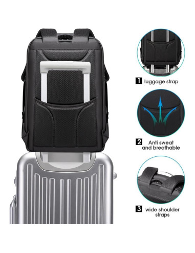 Mochila Antirrobo BANGE para Portátil 17.3" Impermeable USB